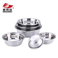 Chaozhou stainless steel multi-functional Korean style deep soup bowls/wash basin