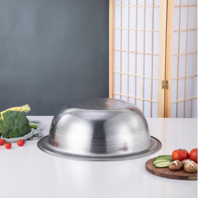 Hot sale Round Food Basin Large Mixing Bowl 0.6mm in low price