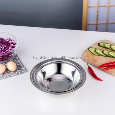 NEW ORIGINAL stainless steel mirror polishing dish plate high capacity mixing soup basin dumplings plates for 100% safety