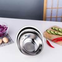 Good quality factory directly stainless steel Round plate Grape Tray Mirror food dish soup bowls and plates with prices